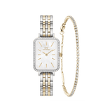 Quadro Two Tone & Tennis Bracelet Gold
