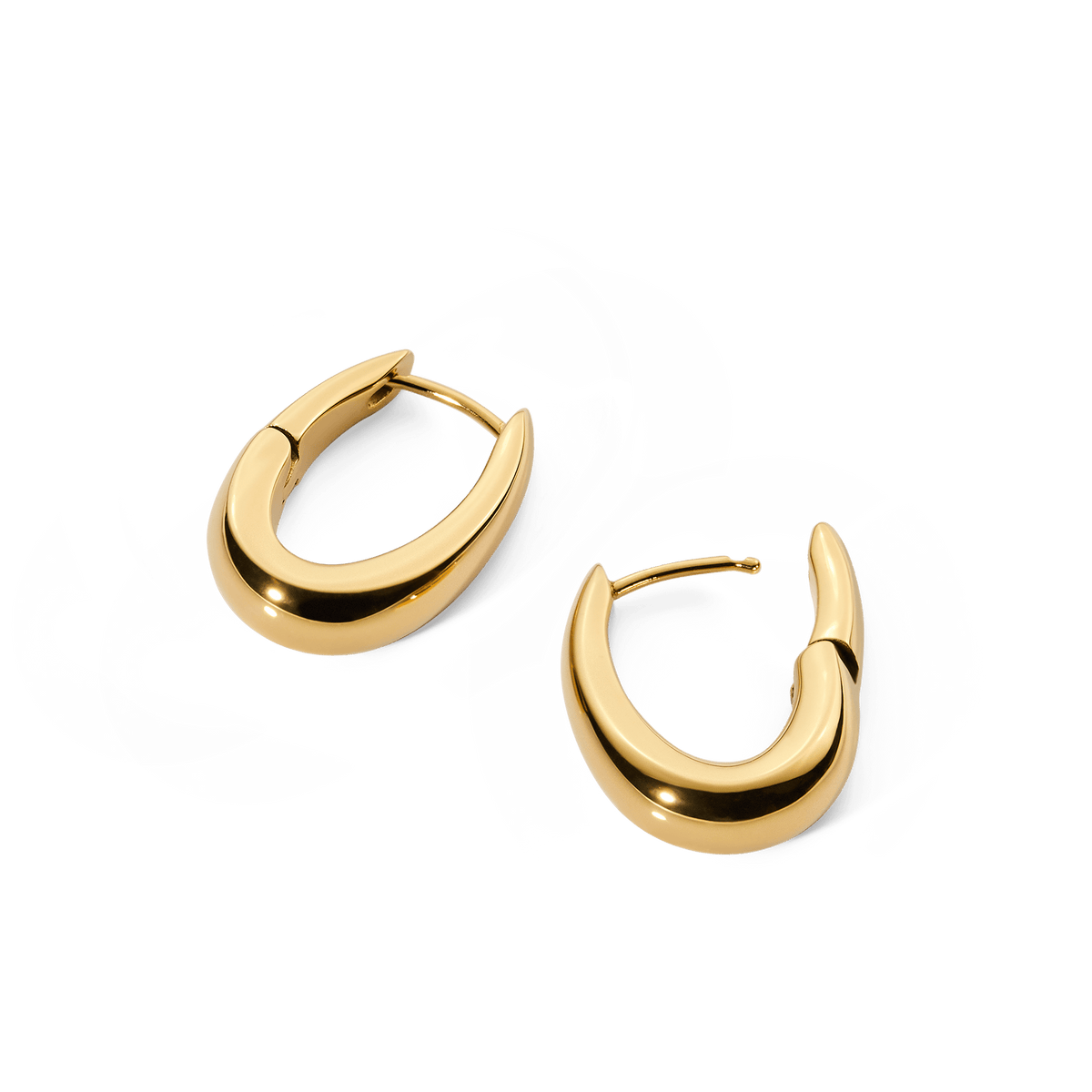 Flow Earring 20mm Gold
