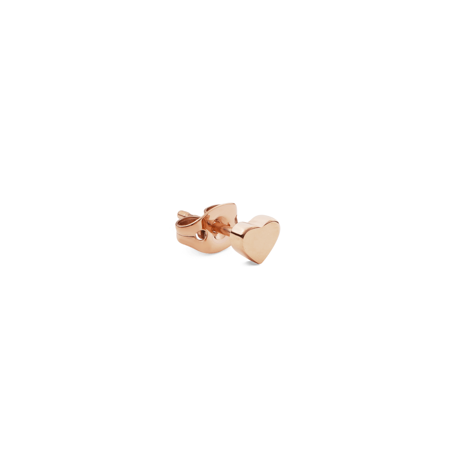 Heart Stud Rose Gold